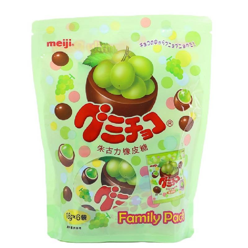 Meiji Muscat Gummy Chocolate 6PCS 108G