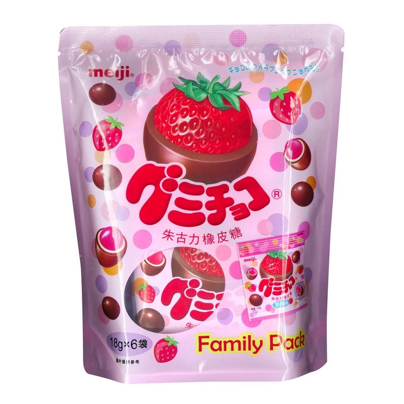 Meiji Gummy Strawberry Chocolate 6PCS 108G