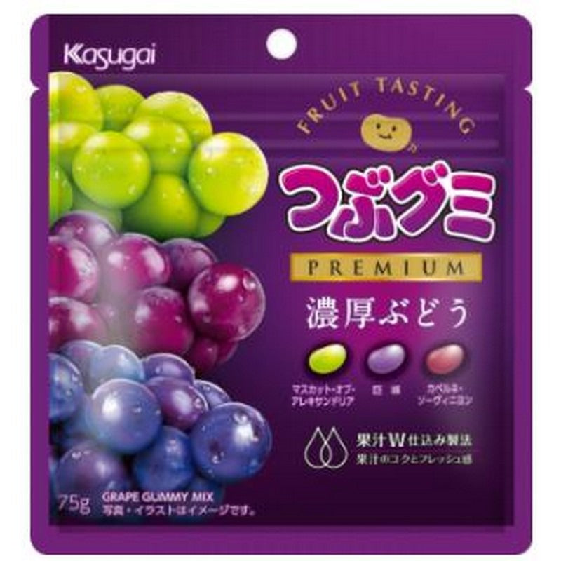 KASUGAI GUMMY PREMIUM RICH GRAPES FLAVOUR 75G