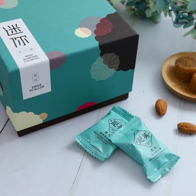 Yeng Kee Mini Almond Cookies with Dried Scallop 140g 36pcs