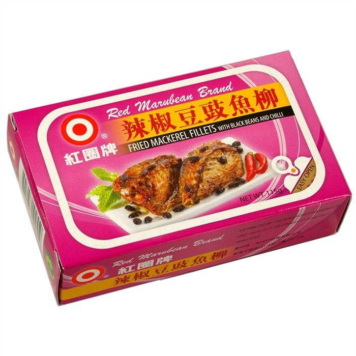 Red Marubean Fried Mackerel Fillets with Black Bean & Chilli 115g