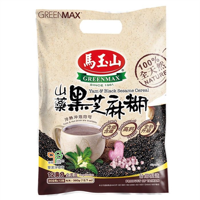 Greenmax Yam & Black Sesame Cereal 13x35g