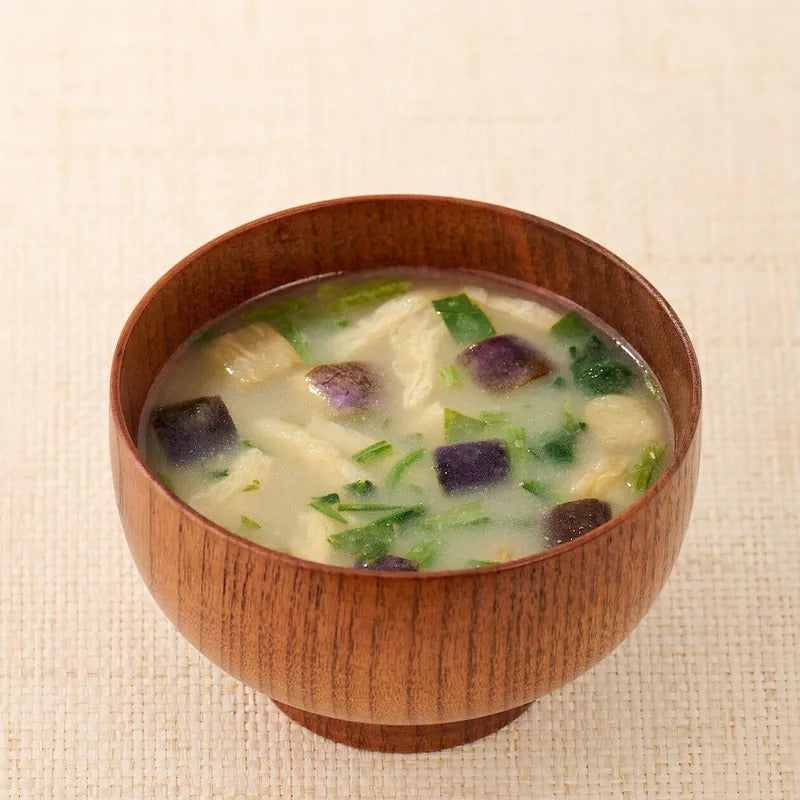 MUJI Deep Fried Eggplant & Spinach Miso Soup 4PCS