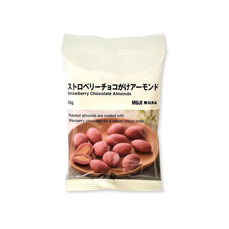 MUJI Strawberry Chocolate Almonds 55G