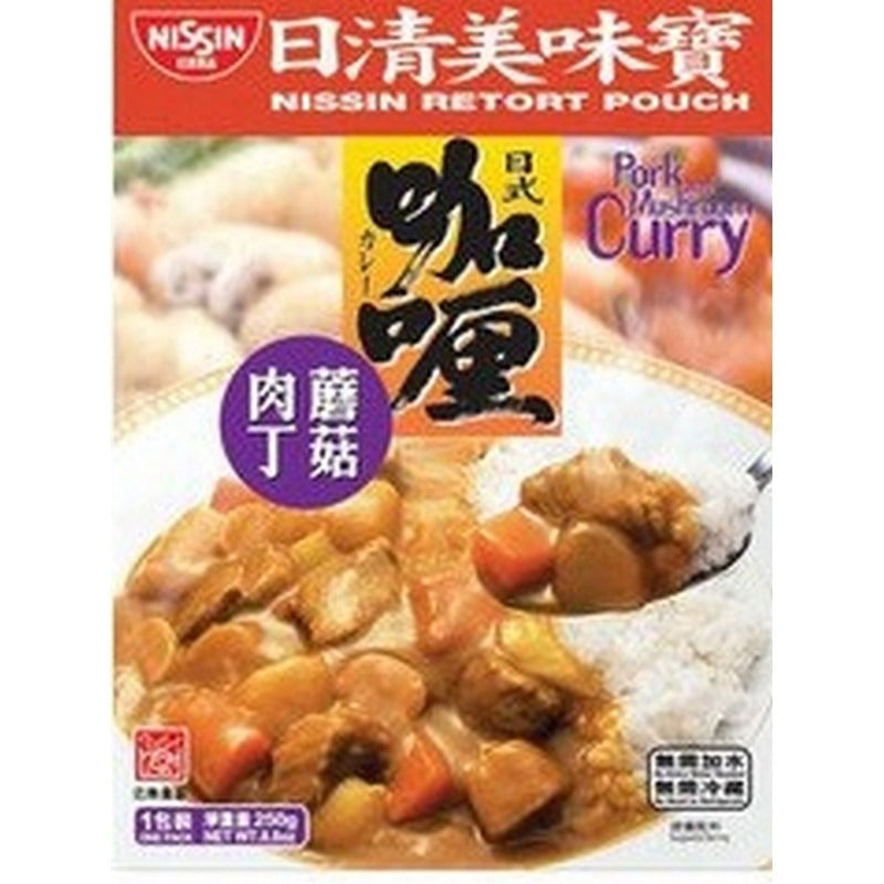 Nissin Curry Pork With Mushroom 250G