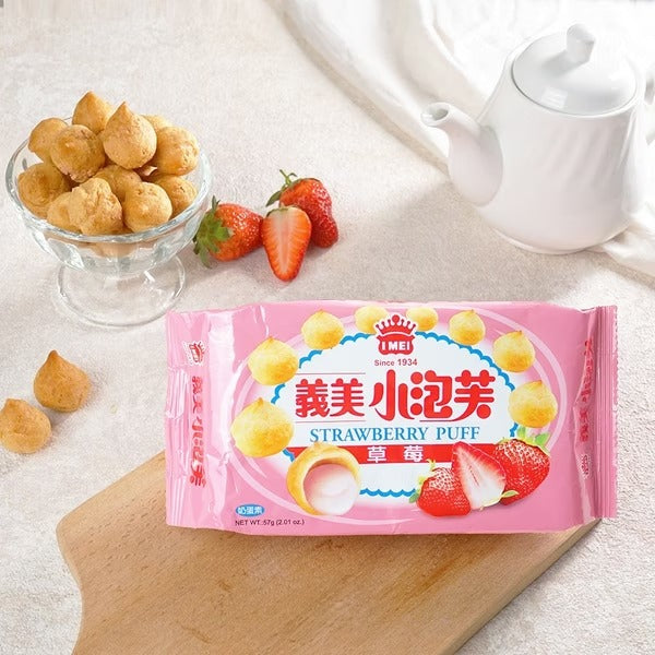 I-Mei Strawberry Cream Puffs 57G