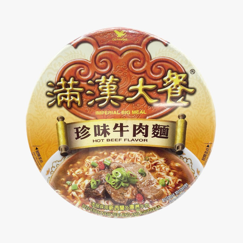 Uni President Imperial Big Meal Hot Beef Bowl Noodle 192G (Random Packaging)