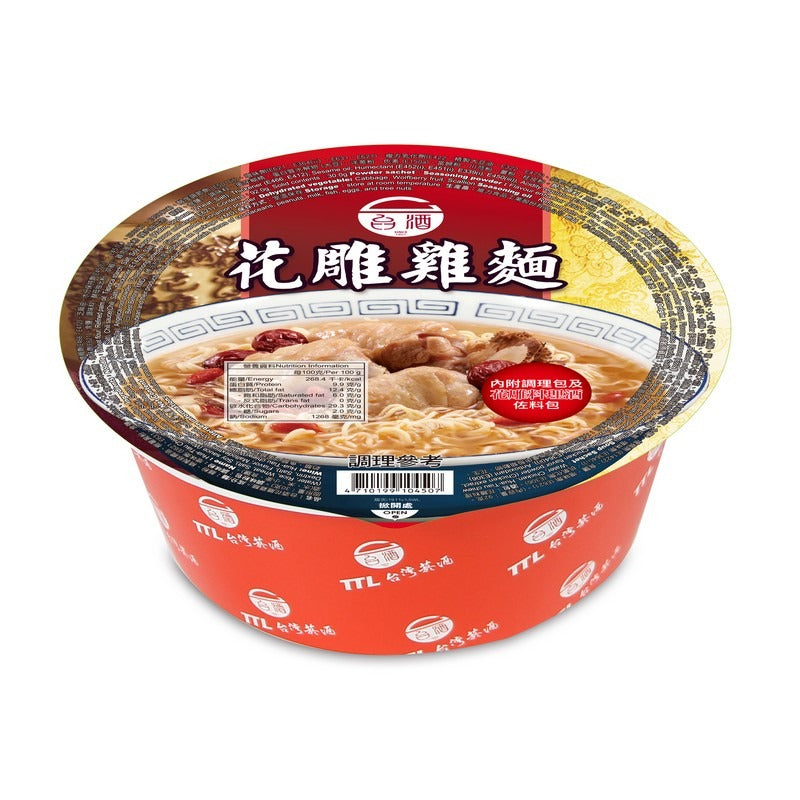 台酒花雕雞碗麵 200G