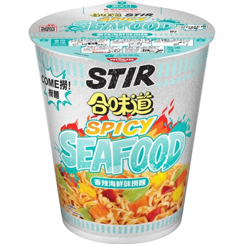 日清合味道香辣海鮮味即食撈麵杯 101g