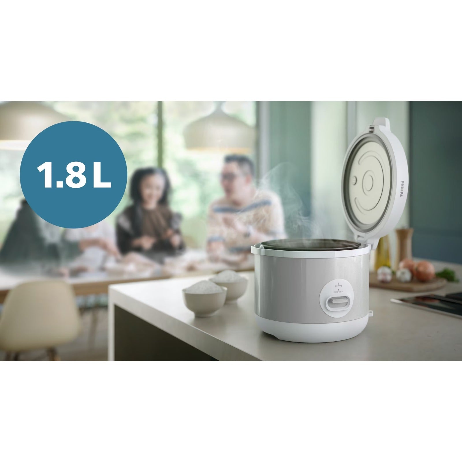 PHILIPS HD3008/30 1000 Series 1.8L Rice Cooker