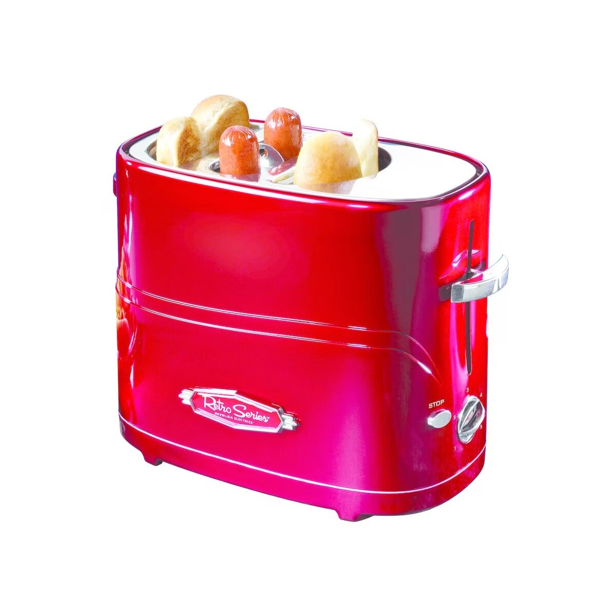 NOSTALGIA HDT600 Retro Pop-Up Hot Dog Toaster