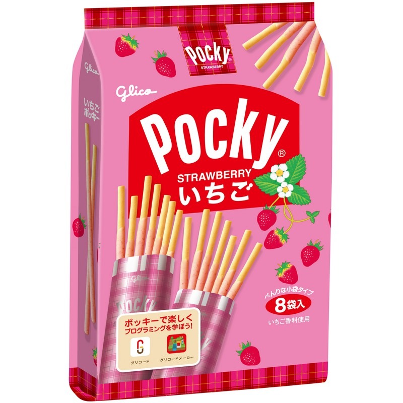 固力果 草莓百奇餅乾條 8PC