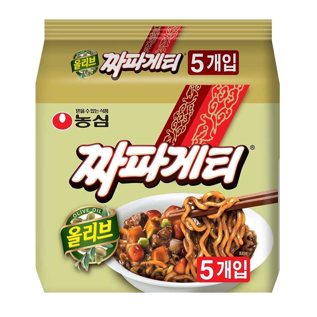 NONG SHIM Noodle Chappgetti Chajangmy 120G X 5