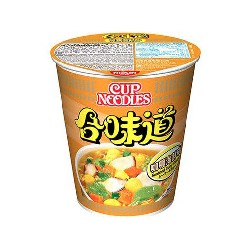NISSIN Cup Noodles Regular Cup Curry Seafood Flavor 75g