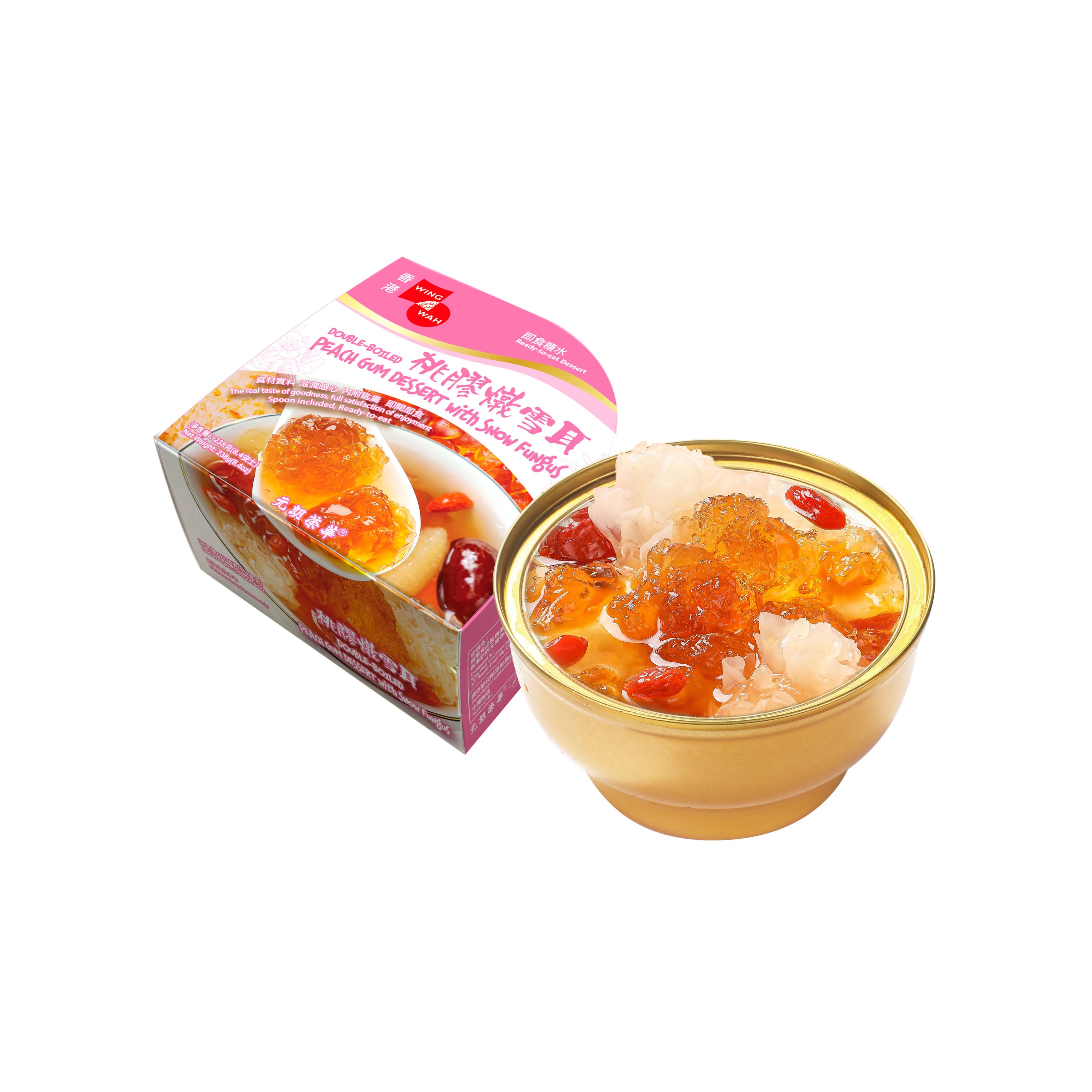 Wing Wah Double-Boiled Peach Gum Dessert with Snow Fungus 238g