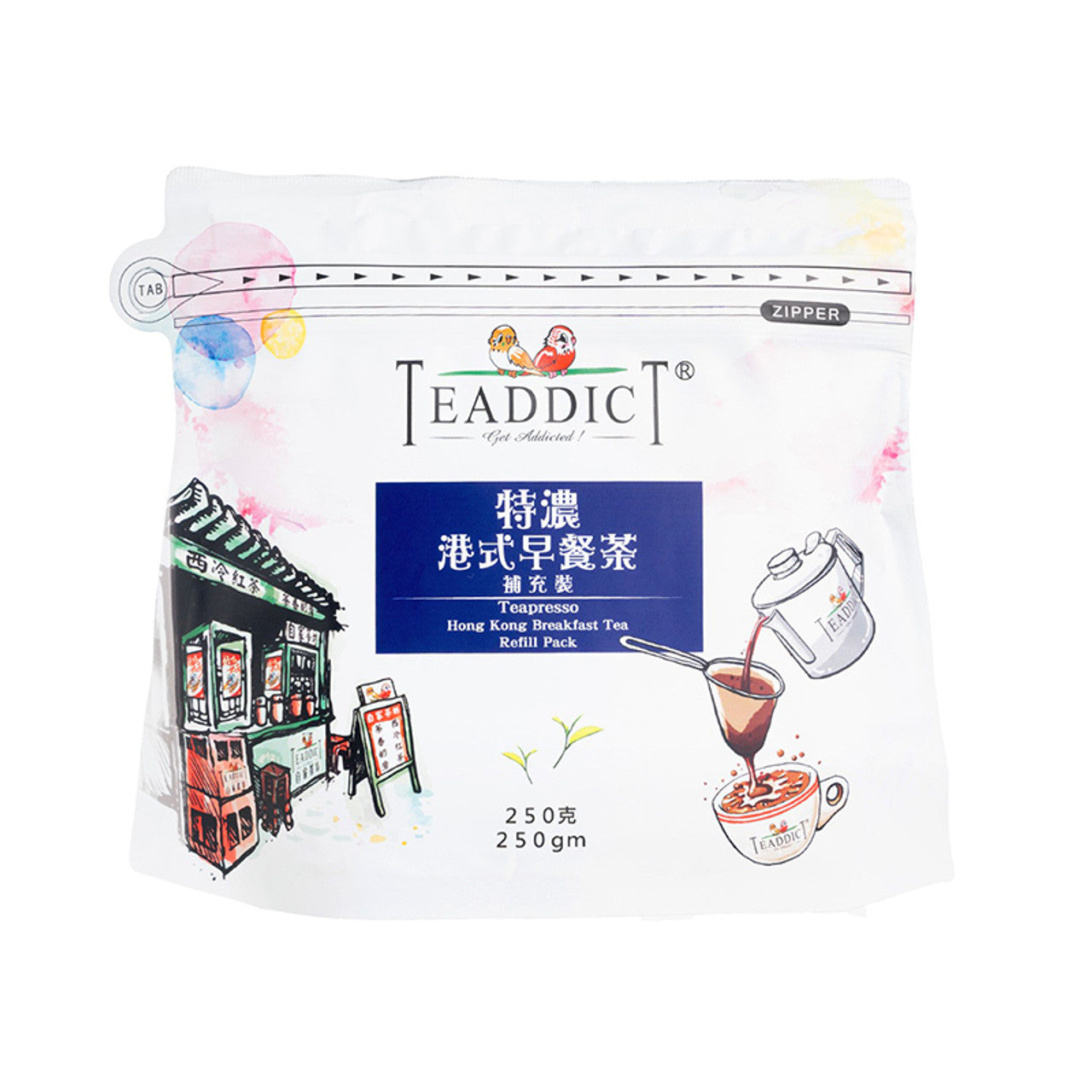 Teaddict HK Breakfast Tea Refill Pack (Teabase) 250g